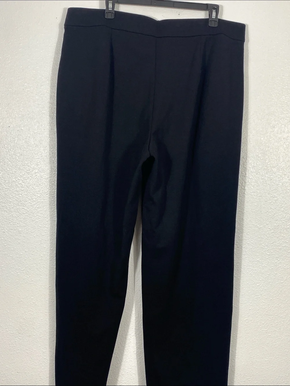 Eileen Fisher Black Wide-Leg Trousers with pockets on both sides Size XL